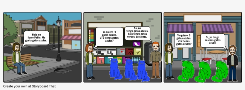 Azules Gatos - Cartoon, transparent png