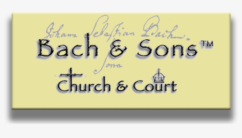 Bach And Sons Church And Court Logo - Calligraphy, transparent png