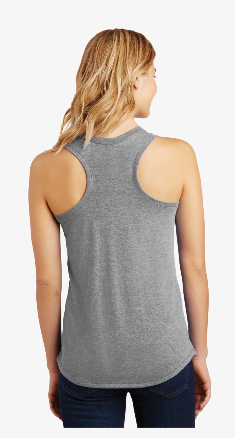 District Made Dm138l Ladies Perfect Tri Racerback Tank, transparent png