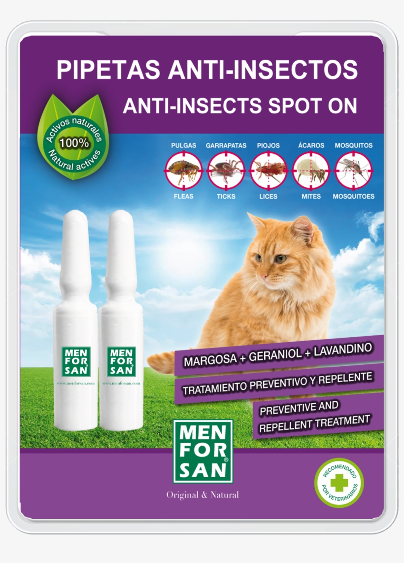 Anti Insects Spot On For Cats - Капки За Кучета Против Кърлежи, transparent png