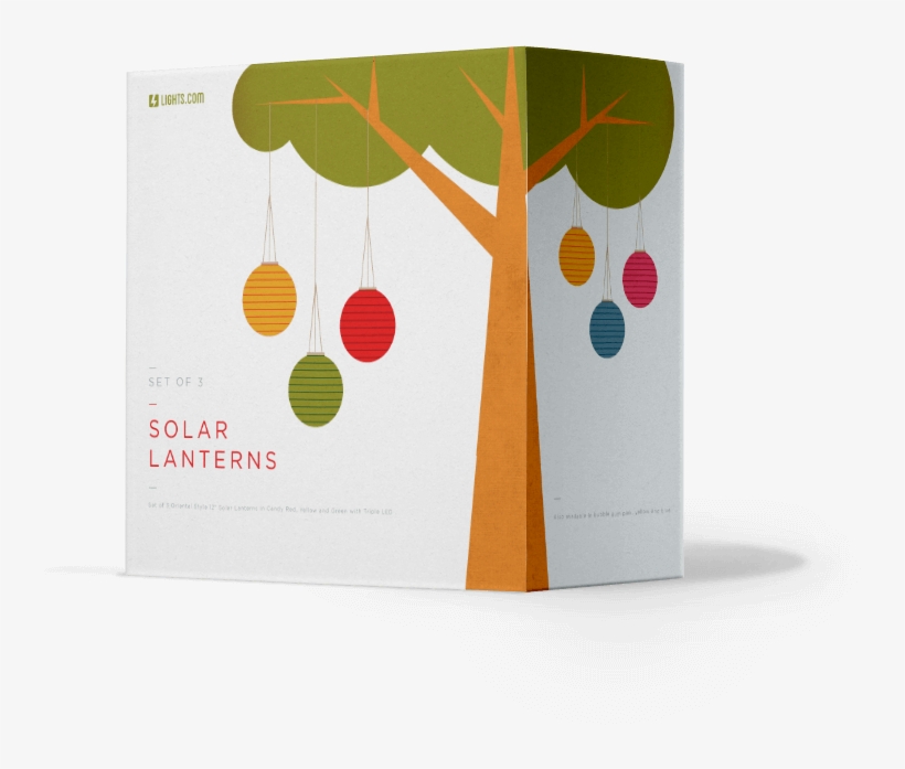 Com Solar Candles Packaging - Christmas Tree, transparent png