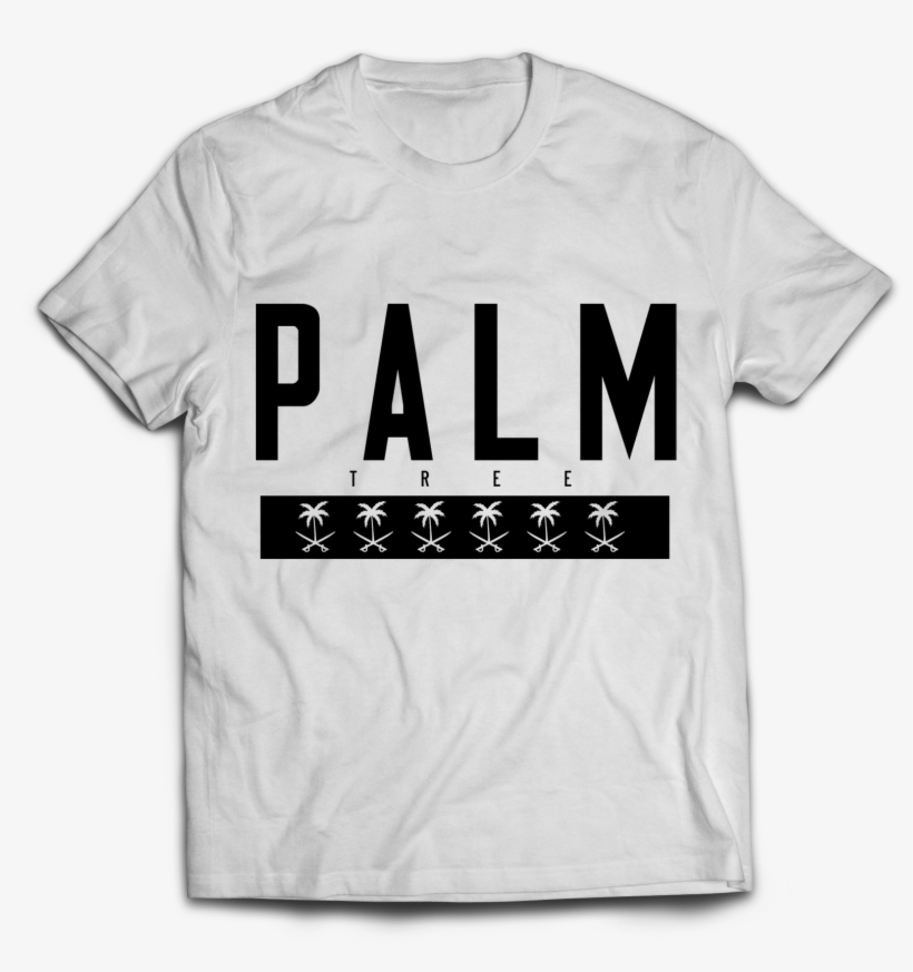 Image Of Classic Palm Tree Tee "white" - Graphic T Shirts Women's, transparent png