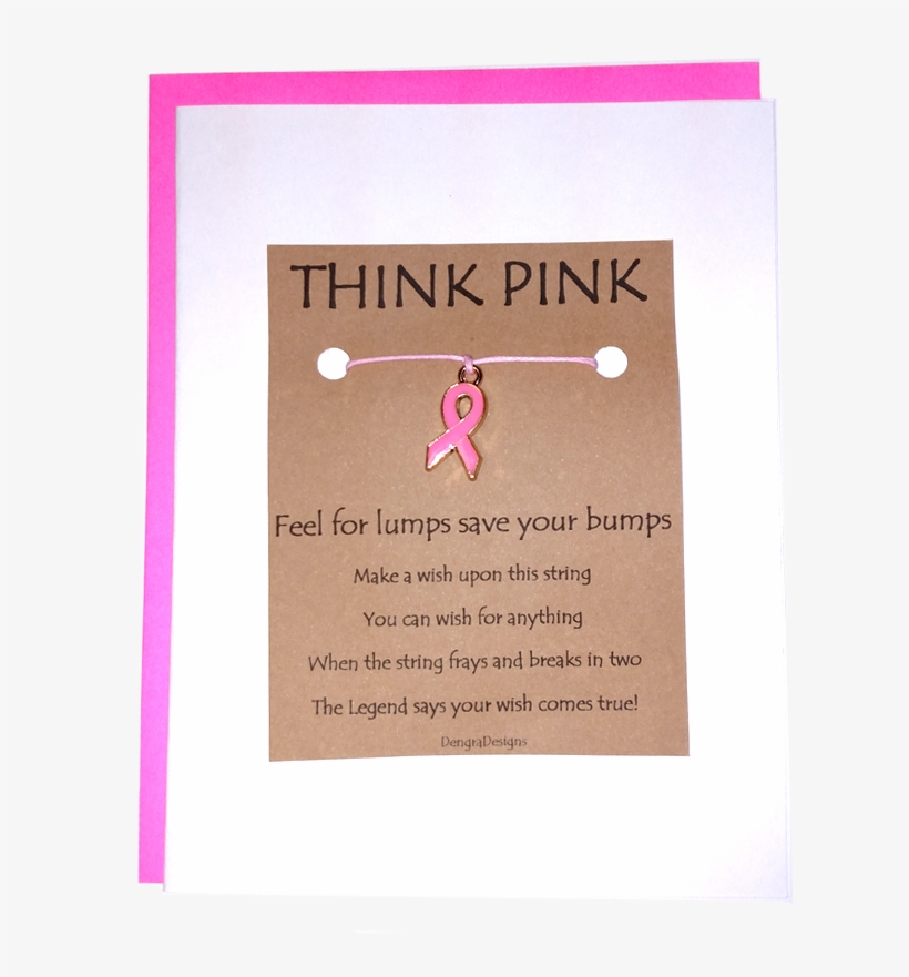 Think Pink Breast Cancer Awareness - Paper, transparent png