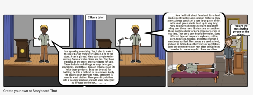 The Boring Speach - Cartoon, transparent png