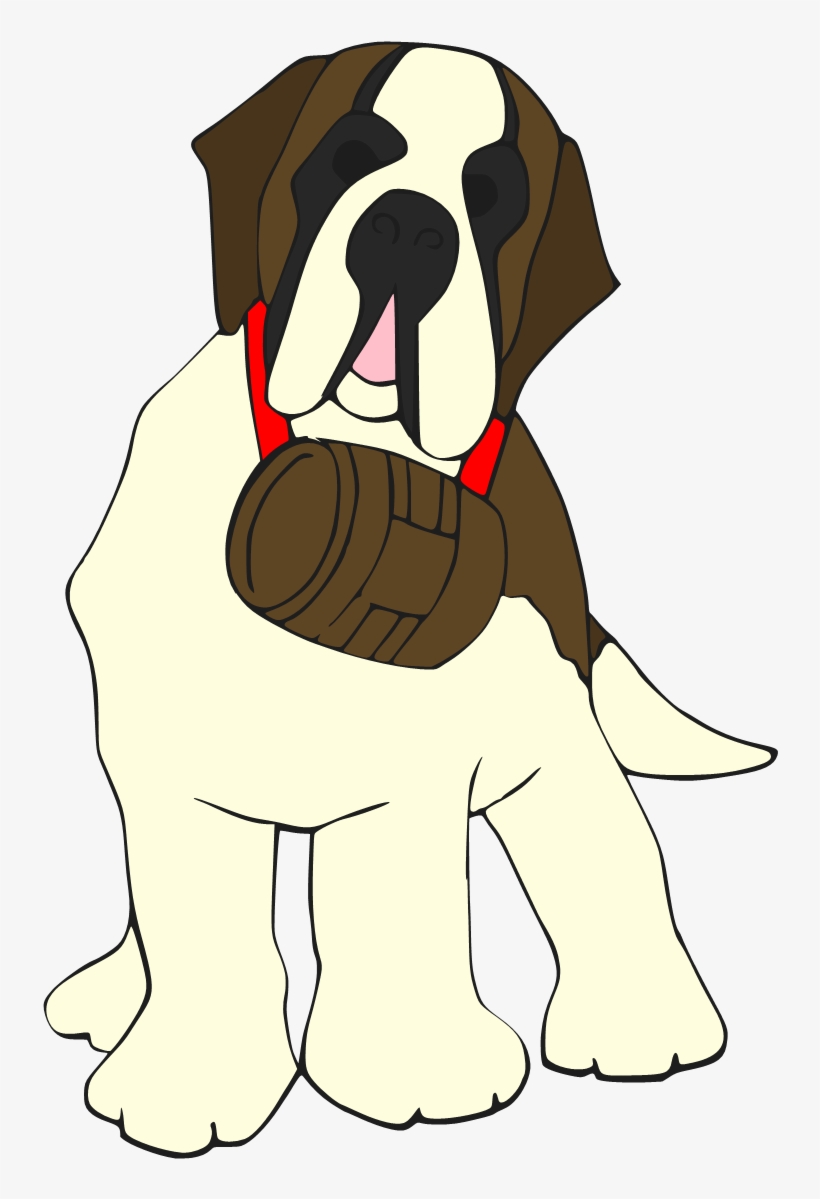 St Bernard Puppy Clipart, transparent png