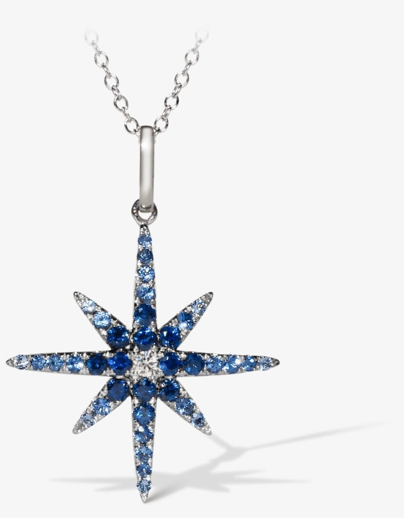 Stunning Compass Pendant In Blue - Locket, transparent png