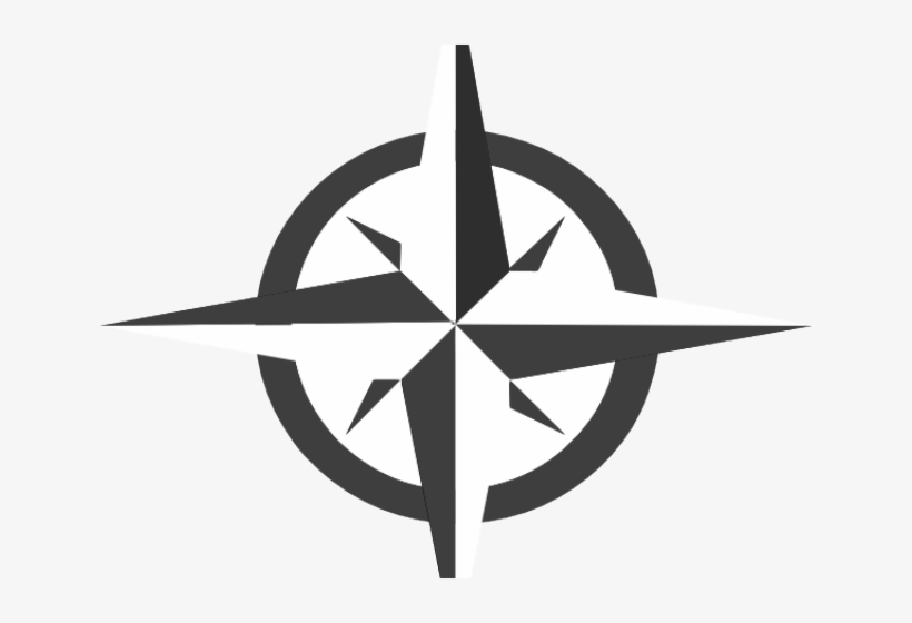 Compass Clipart Nautical Star - Compass Rose Clip Art, transparent png