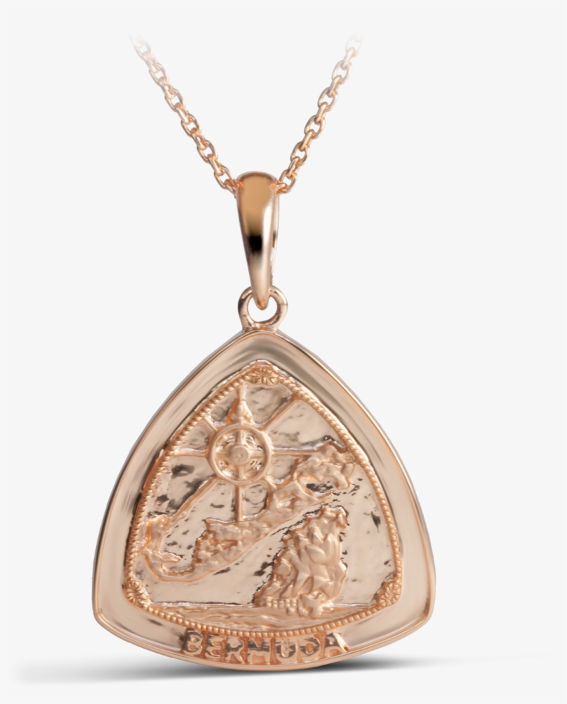 Bermuda Map And Compass Nautical Gift - Locket, transparent png