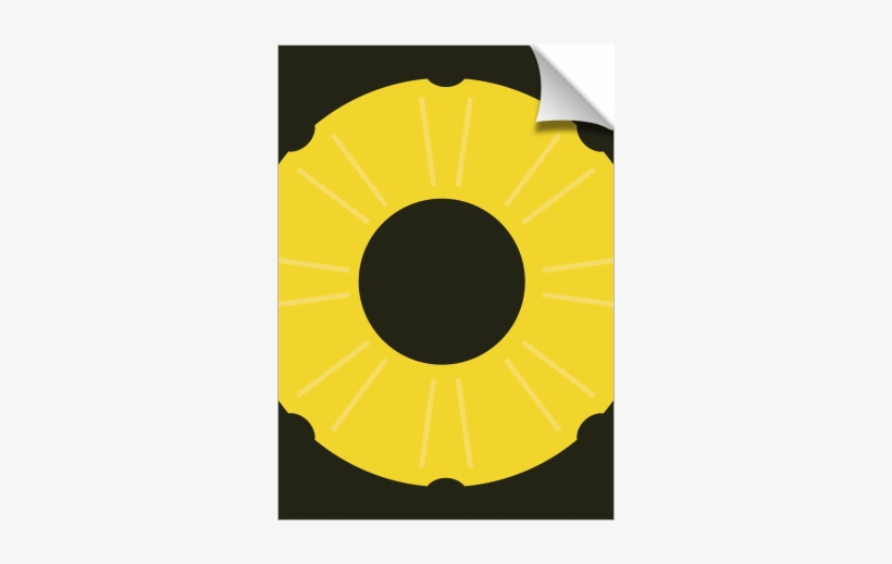 Pineapple Slice - Sunflower, transparent png
