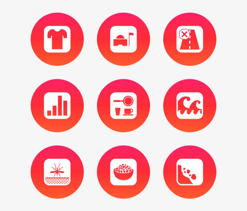 Ocha Inv Icon In Style Flat Circle White On Ios Orange - Icon Insurance Download, transparent png