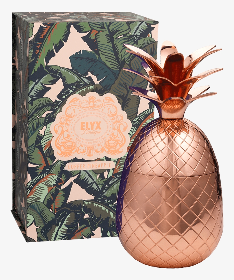 Absolut Elyx Boutique Copper Pineapple Gift Box - Illustration, transparent png