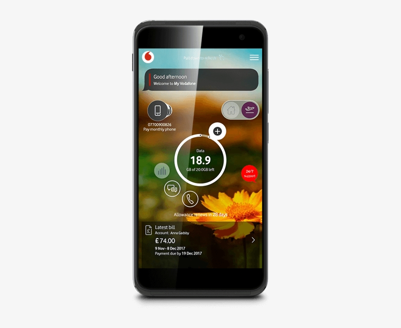 Track Spending - My Vodafone App, transparent png