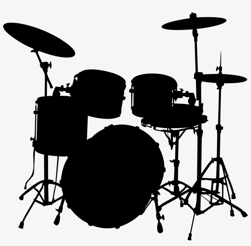 Clip Library Library Clipart Drums - Drums Silhouette Png, transparent png