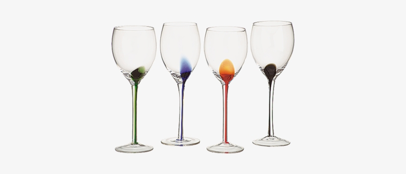 Set Of 4 Splash Wines - Wine Glass, transparent png