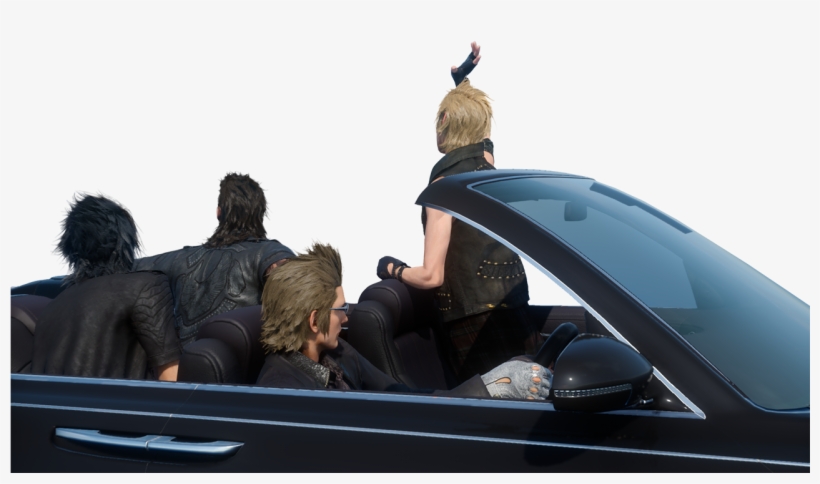 They're Png Files With Transparency Enabled, So You - Final Fantasy Car Meme, transparent png
