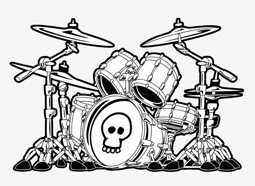 Drum Set Drum Set - Vector Graphics, transparent png