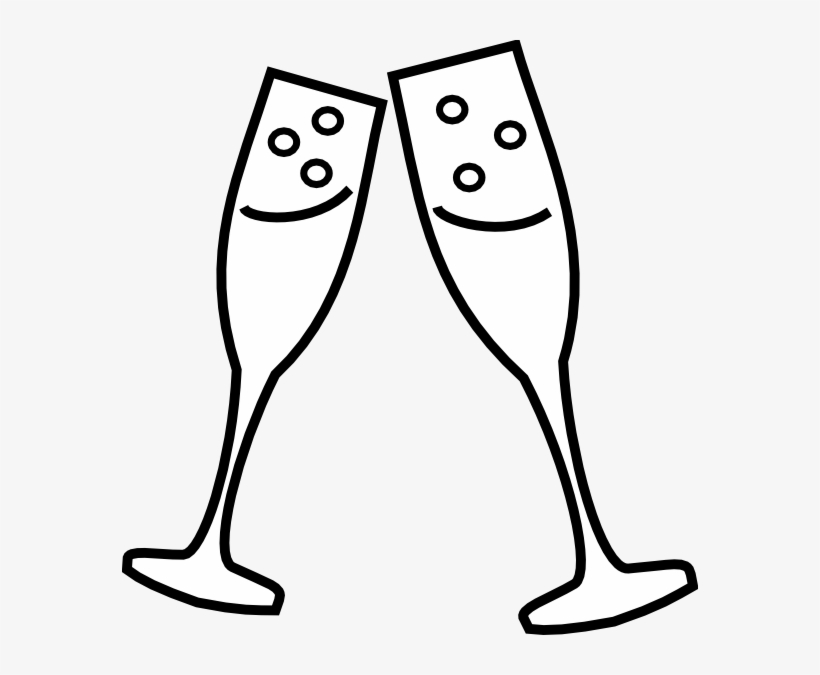 Champagne Glass Bubbles Clip Art At Clker - Champagne Clip Art, transparent png