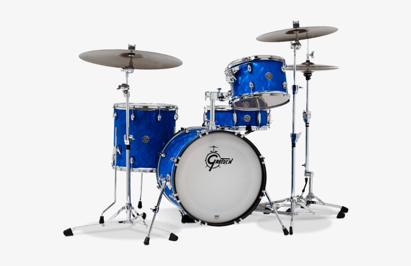 New Finishes From Gretsch, Cymbal Prepack From Zildjian, - Gretsch Catalina Club Blue Satin Flame, transparent png