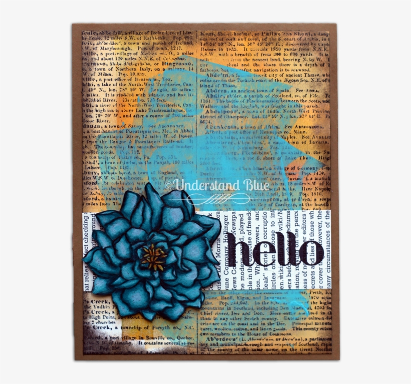I Started With The Dictionary Background Stamp, Which - Tagetes Patula, transparent png