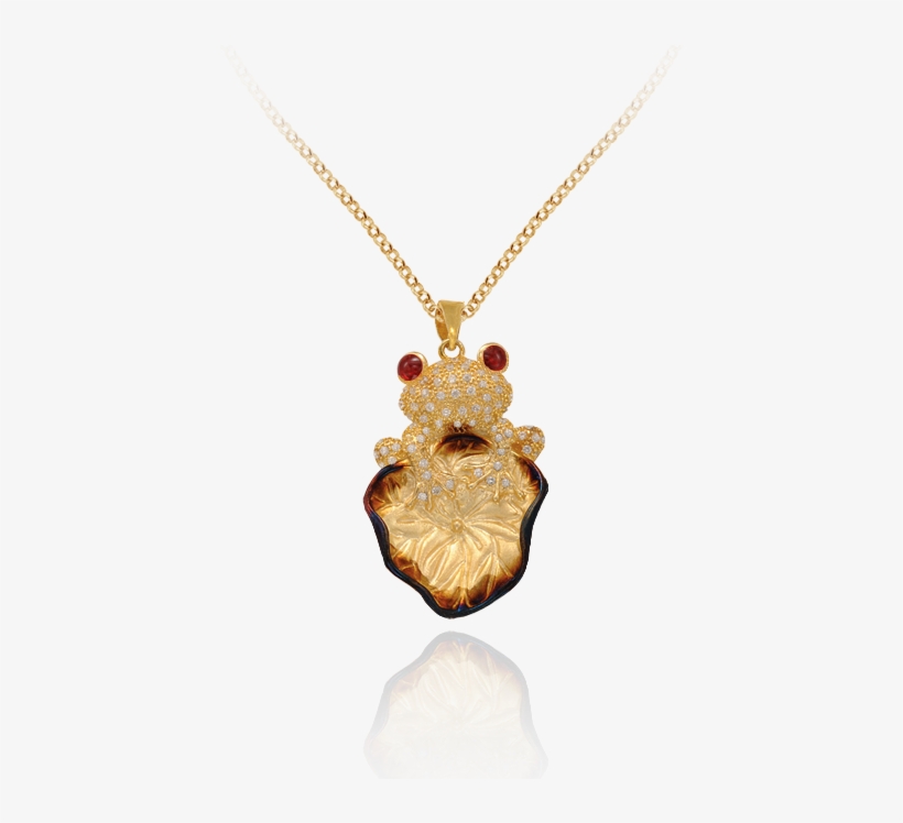 Tree Frog On Lily Pad Ember Pendant - Pendant, transparent png