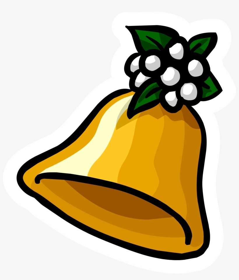 Christmas Bell Pin - Club Penguin Bell, transparent png