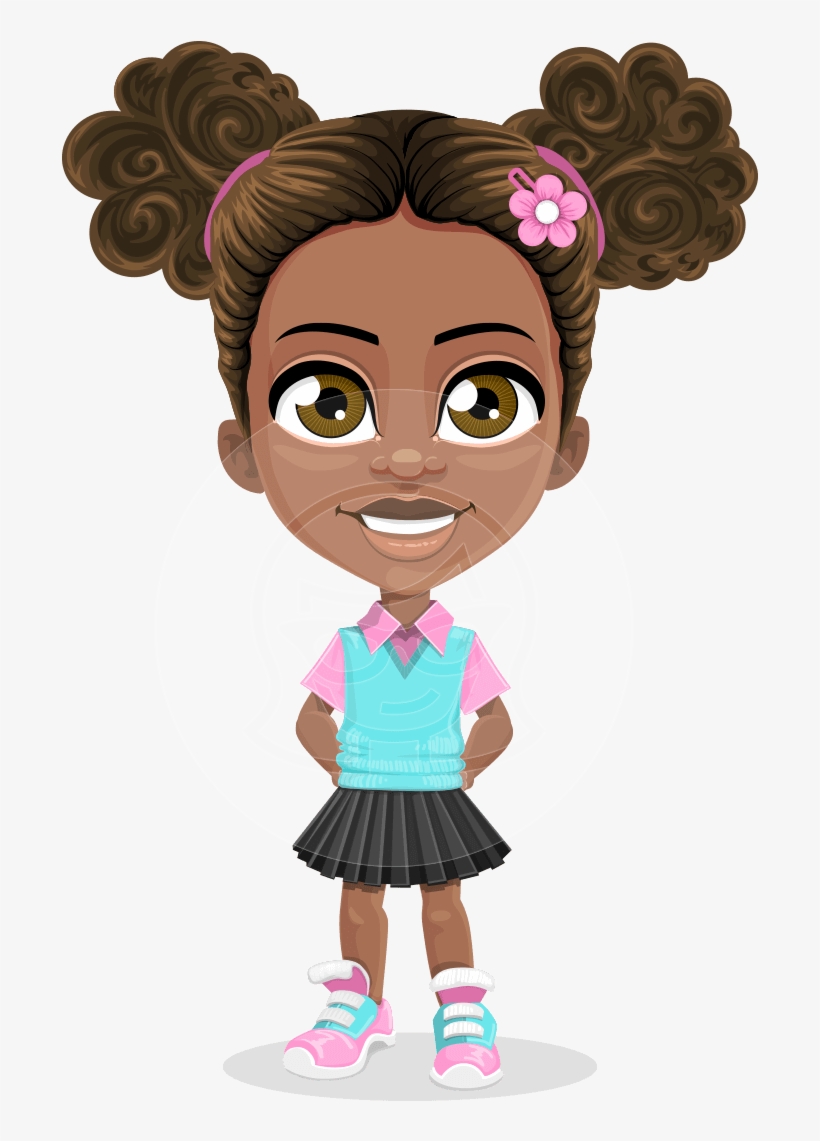 Anita The Playful Little Girl - Cartoon Little Girl, transparent png
