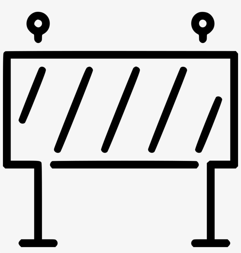 Construction Sign - - Traffic Barrier Clipart Image Svg, transparent png