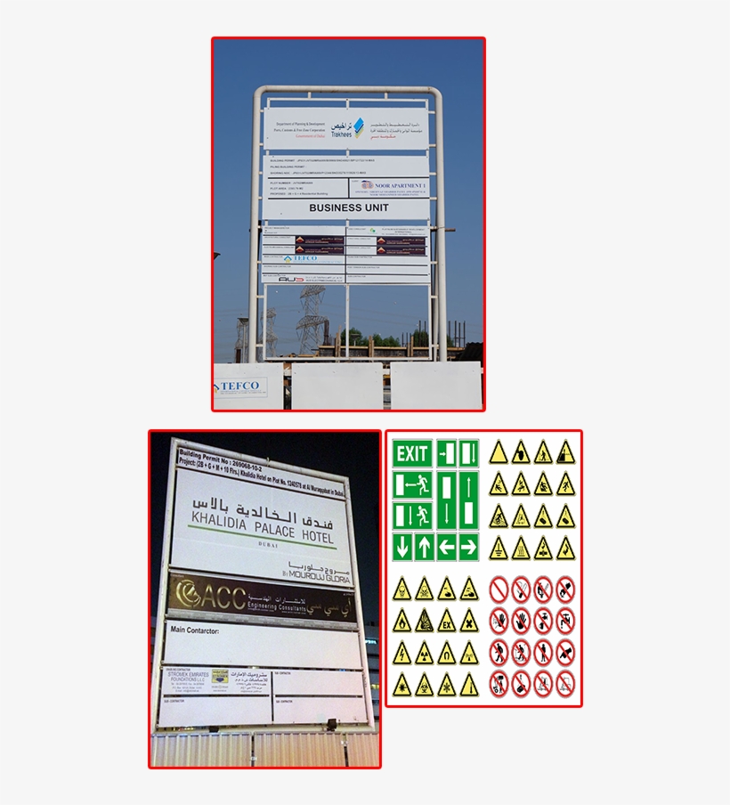 Construction & Safety Signs - Signage, transparent png
