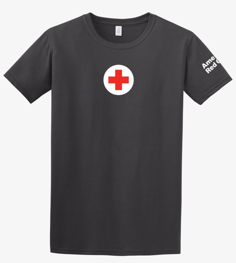 Heather Navy - Red Cross T Shirt, transparent png
