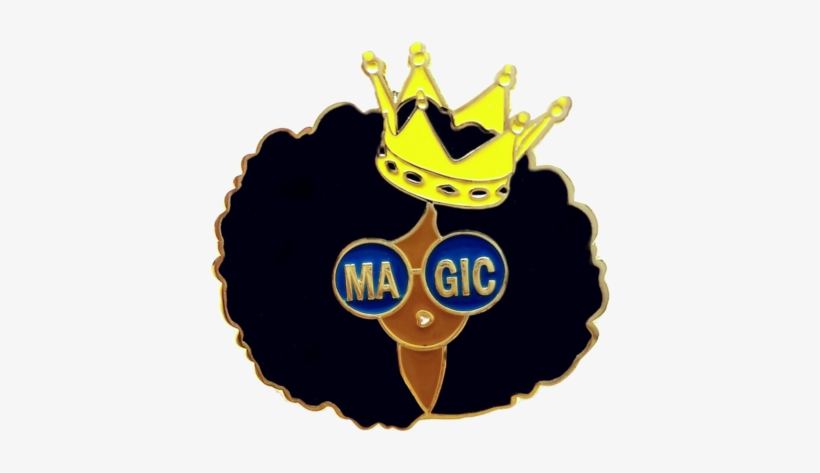 Black Girl Magic Png - Black Girl Enamel Pin, transparent png