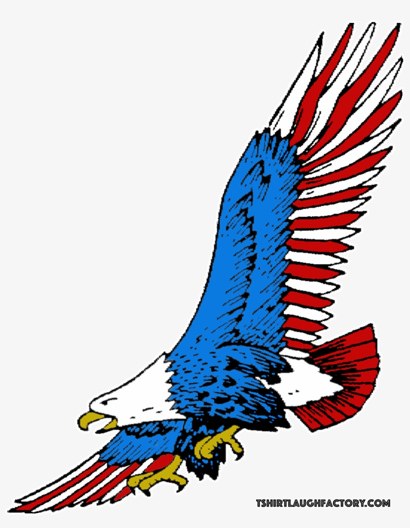 American Eagle Flying T-shirt - T-shirt, transparent png