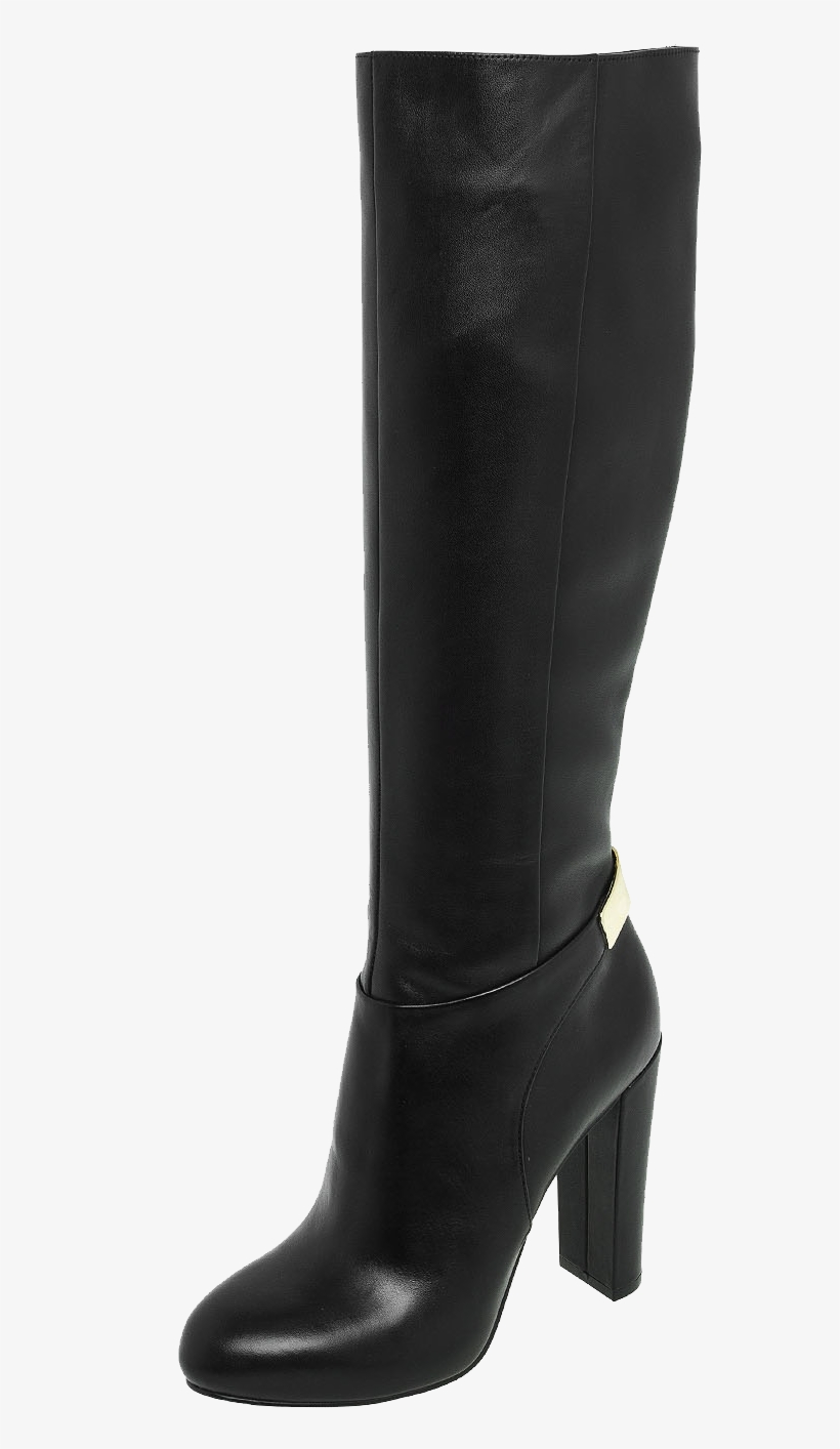 Black Women Boots Png Image - Long Black Boots Png, transparent png