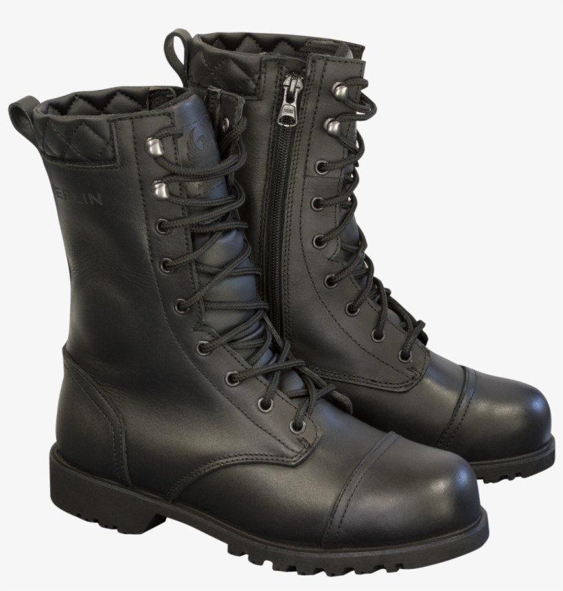 Combat Boots Png - Merlin Combat Ladies Black Lace And Zip Waterproof, transparent png