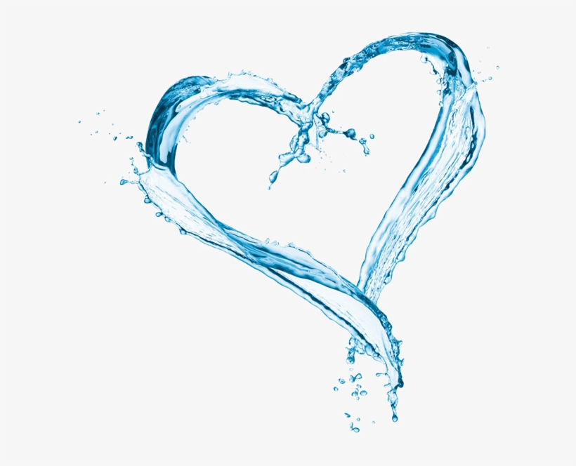 Maple Water Is Clear, Light And Refreshing - Water Splash Heart Png, transparent png