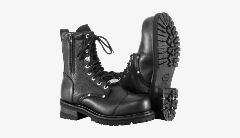Leather Black Boots For Men, transparent png