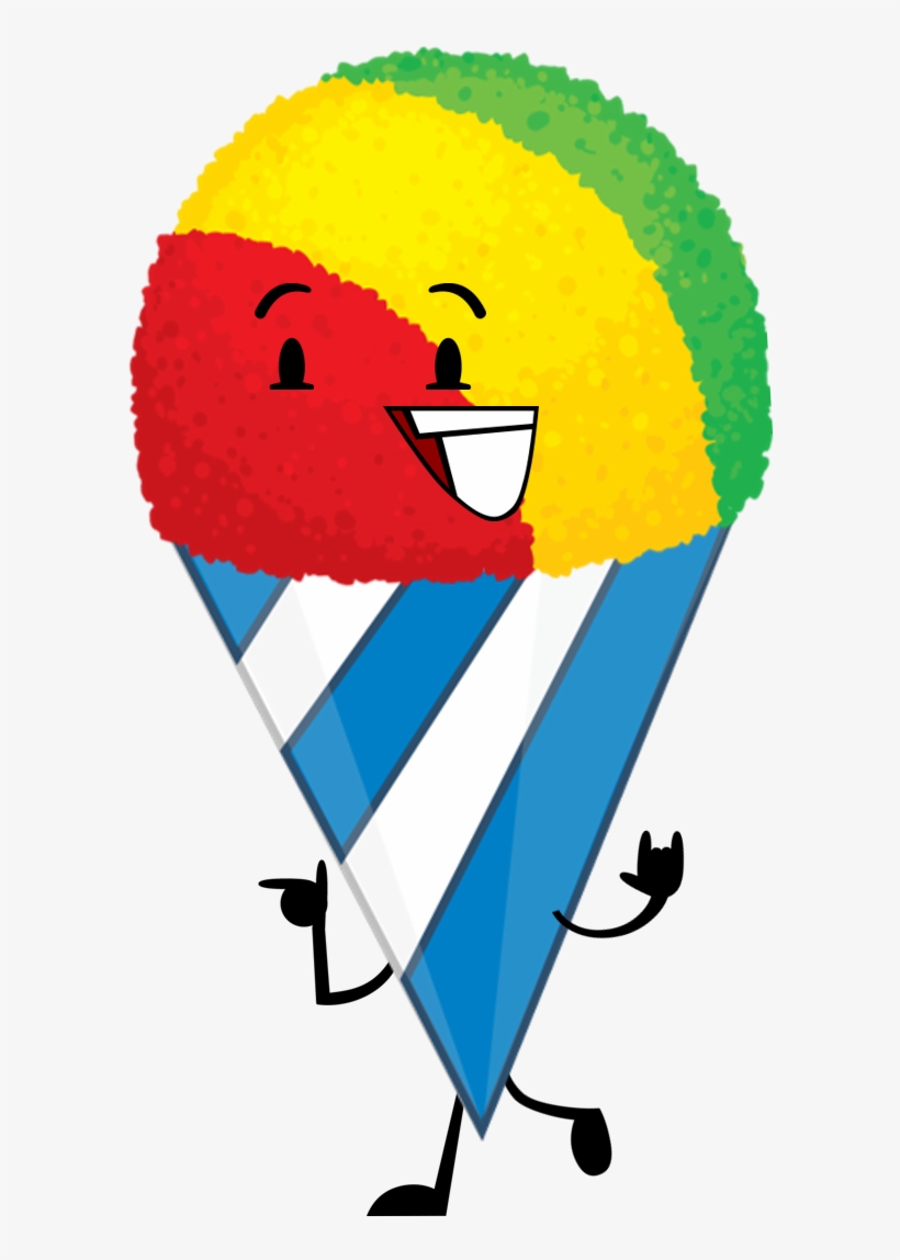 Updated Snowcone Pose - Cartoon Snow Cone Transparent, transparent png