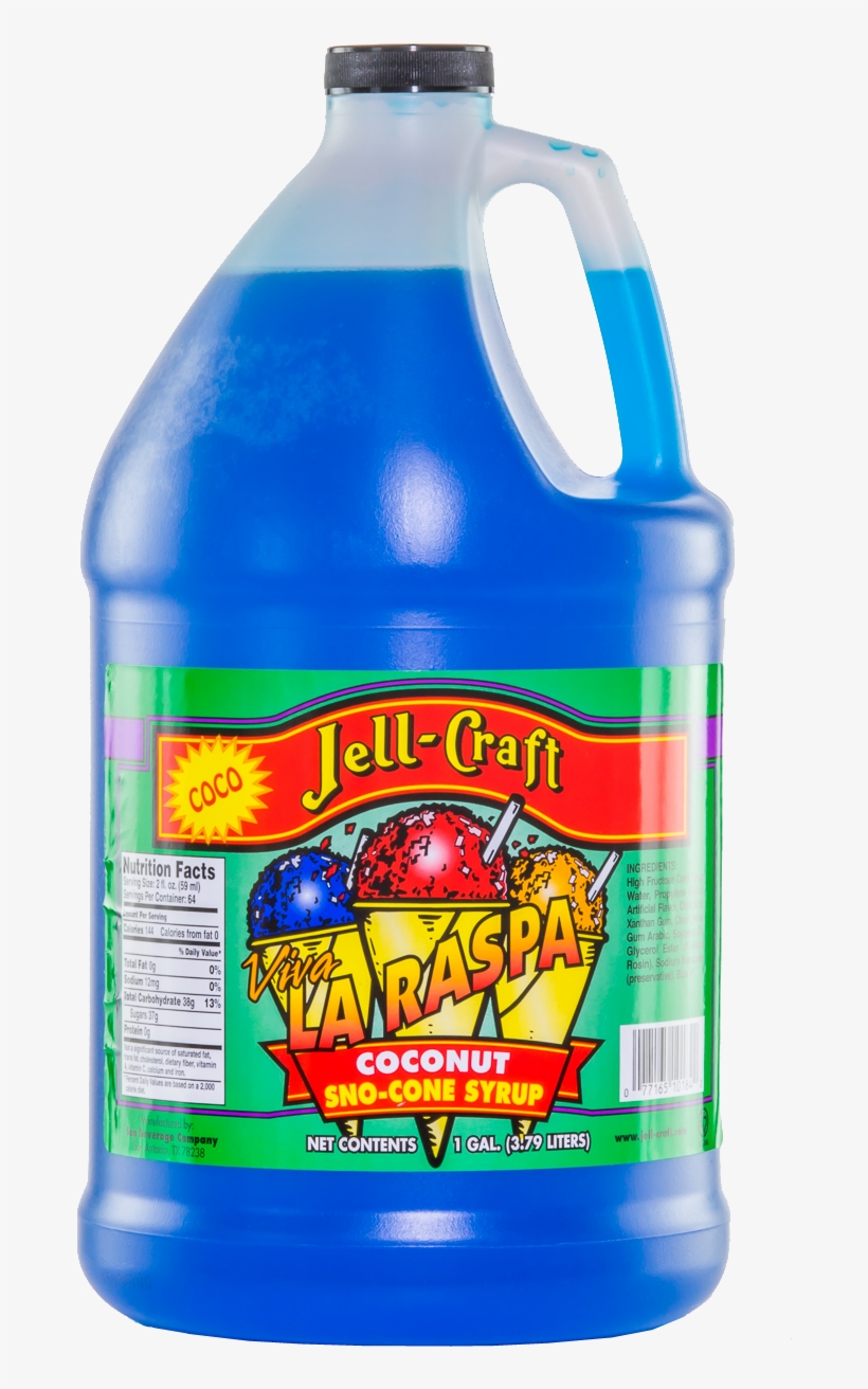 Coconut Snow Cone Syrup - Blue Coconut Snow Cone, transparent png