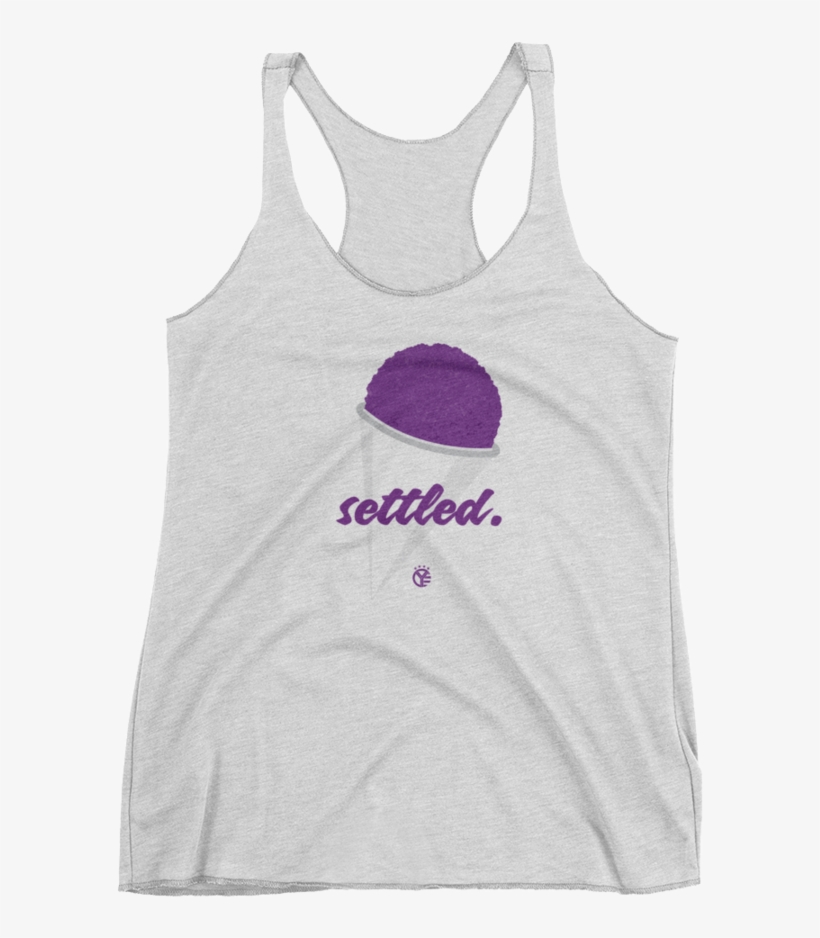"settled" Grape Snow Cone Women's Tri-blend - Gangsta Aunt Tank Top. Racerback Workout Tank. Aunt, transparent png