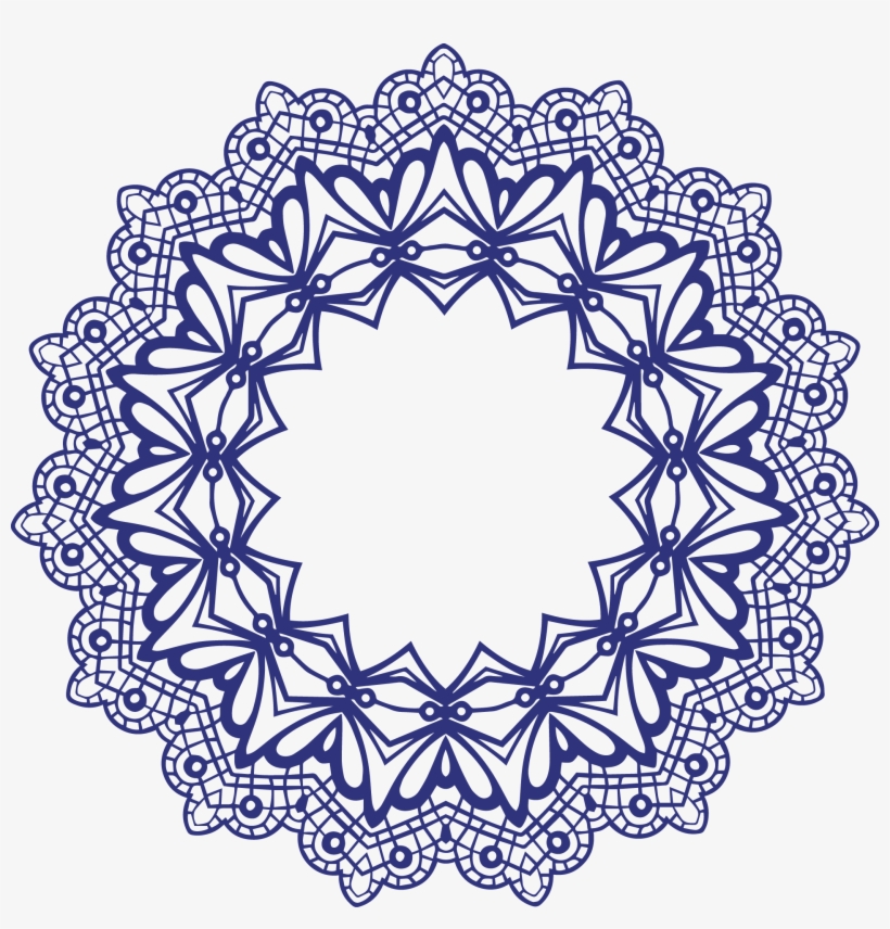 Lace Clip Art - Lace Round Png, transparent png