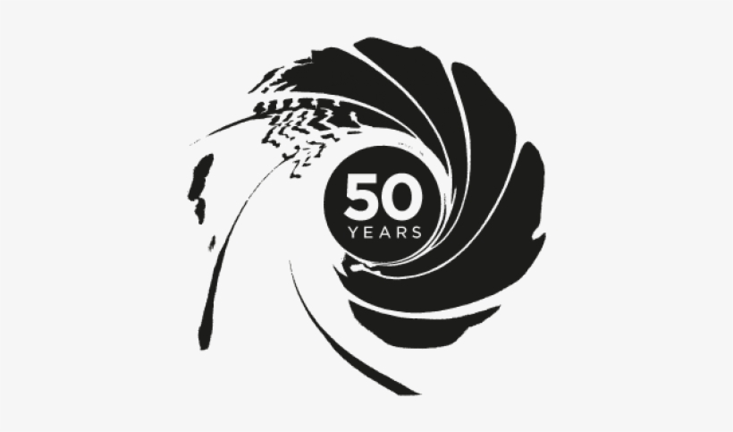 50th Anniversary Icon Png - James Bond Gun Barrel Logo, transparent png