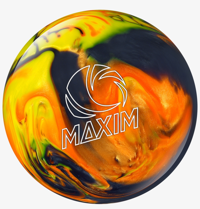 Maxim Black / Orange / Yellow - Maxim Bowling Ball, transparent png