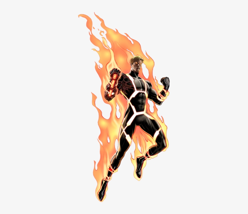 Fire, Human Torch Png Transparent - Human Torch Marvel Now, transparent png