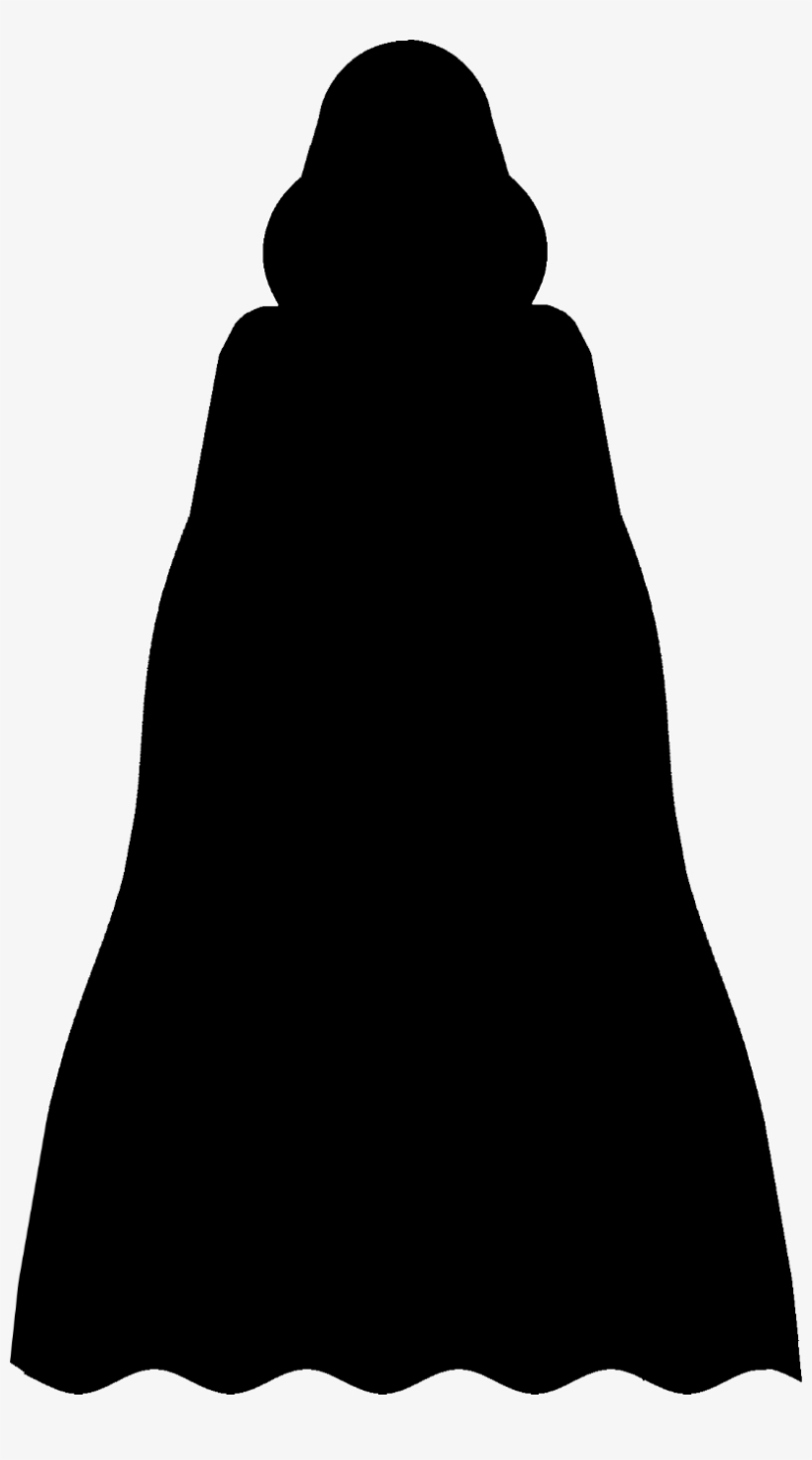 Cape Coat With Hood Png Image - Silhouette, transparent png