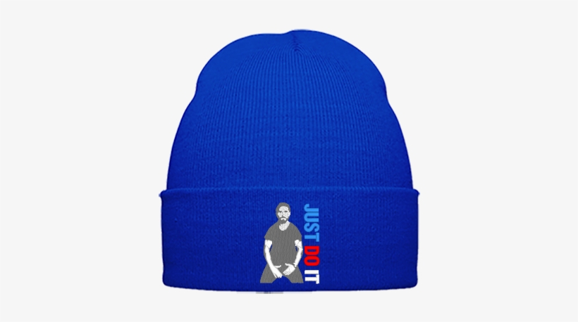 Shia Labeouf Just Do It Embroidery - Beanie, transparent png