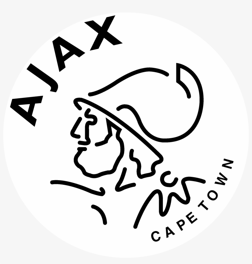 Ajax Cape Town Logo Black And White - Ajax Cape Town Logo, transparent png