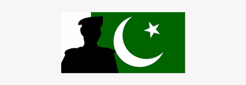 Pakistan Flag With Military - Flag, transparent png