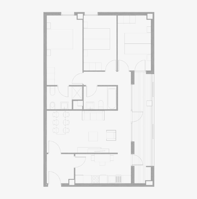 The Typology Is Spatially Open To The Terrace, With - Clothing, transparent png