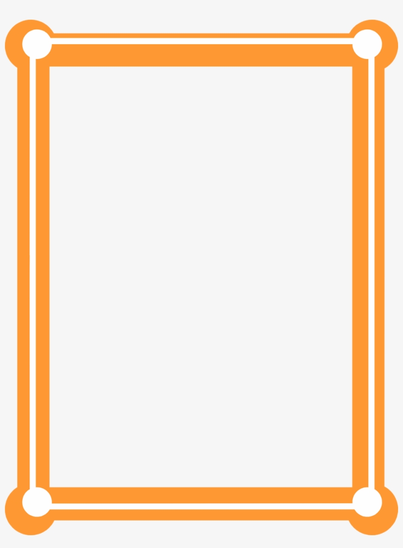 Border Orange - Orange Borders And Frames, transparent png