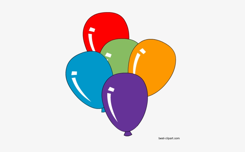 Free Colorful Balloons Clip Art - Balloon Clip Art, transparent png