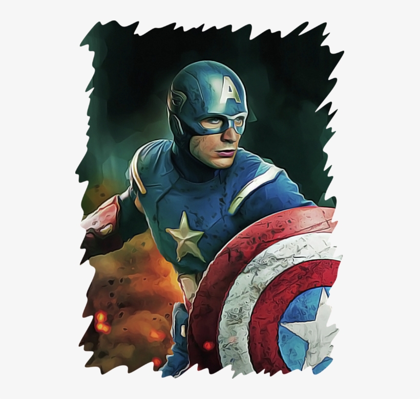 Click And Drag To Re-position The Image, If Desired - Avengers Captain America Chris Evans Movie 32x24 Print, transparent png